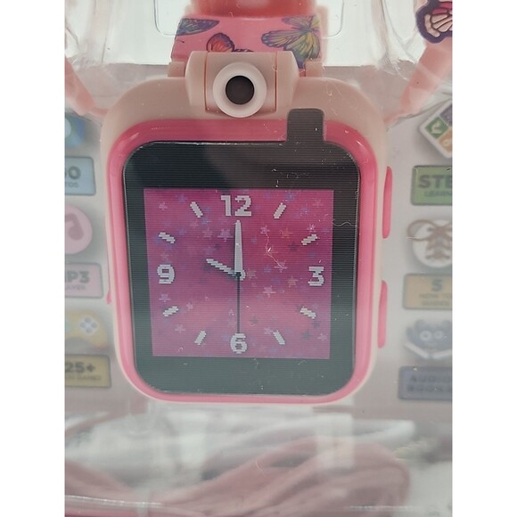 ITECH Jr. Kids Smartwatch Butterfly Band Earbuds W/MP3 Jack 25+ STEM Games - Picture 7 of 16